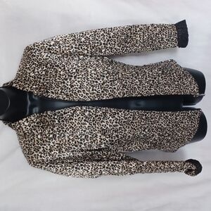 Crinkle Jacket Shirt Animal cheetah Print UBU